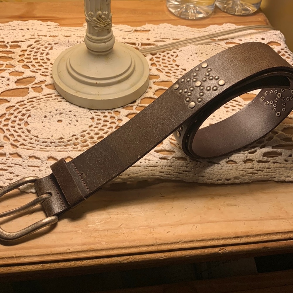 Leather belt